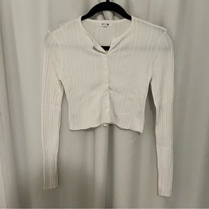 Button down cardigan top